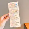 Presilhas de Cabelo Coloridas em Degradê de Nuvem para Mulheres, Presilhas Laterais para Crianças, Presilhas BB para Franja, Acessórios de Cabelo Fofos