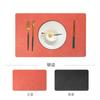 Mantel Individual Rectangular de Cuero Estilo Nórdico Transfronterizo Antideslizante Aislante Mantel de Mesa Impermeable Ecológico Mantel para Comida Occidental