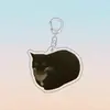 Llavero de Gato con Temática de Comida con Plátano y Expresiones de Gato, Gato Tonto de Celebridad de Internet Broma, Colgante Popular para Mochila en Xiaohongshu