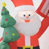 Decoración Inflable de Santa Claus Transfronterizo de 6 pies Árbol de Navidad Arreglo para Exteriores Modelo de Aire Navideño Modelo Inflable