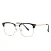 Armazones Ópticos Metálicos Nuevos para Cejas de Hombres Transfronterizos Se Pueden Equipar con Lentes para Miopía y Presbicia Armazones de Gafas Retro Elegantes Fabricantes Venta al por Mayor