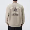 Sudadera de Marca de Moda para Hombre Shanggu, Sudadera Holgada de Cuello Redondo Estampada, Camiseta de Manga Larga, Nueva Camiseta Básica de Estilo de Alta Gama.
