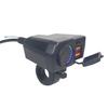 Carga rápida de 36W QC3.0 USB dual fabricantes nuevo temperatura voltímetro ticker temperatura motocicleta cargador de coche