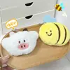 Série Filhote Rabiscado Boneca de Pelúcia Chaveiro Pingente Pequeno Pingente de Mochila Abelha Cartoon Pequenos Acessórios