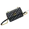 Bolsa Nueva de Verano 2025 para Mujer D Brand, Bolso Estilo Chanel, Bolso de Hombro Cruzado Acolchado de Moda y Sencillo, Bolso Cuadrado Pequeño de Moda