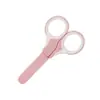 Aparador de Pelos do Nariz para Segurança do Bebê, Cortador de Unhas Bicolor, Cabo de Borracha-Plástico, Cabeça Redonda, Segurança Infantil, Cabeça Redonda, Prático para Uso entre Pais e Filhos, Aparar Sobrancelhas