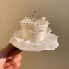 Presente de aniversário infantil: Faixa de cabelo de bolo de morango, faixa de cabelo de desenho animado fofa para meninas, faixa de cabelo de bebê, não aperta a cabeça, acessório de cabelo para menininha