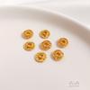 Manter a Cor Falso Cristal Dourado Pérola Passe-partout Patch Cera de Abelha Jade Contas Furo Plug Torthen DIY Inlay Acessórios