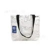Bolsa de Papel DuPont Personalizada Lavable Bolso de Papel Kraft Impermeable Resistente al Desgarro Retro Bolsa de Compras Bolso de Hombro Personalizado