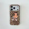Capa de Celular Estilo Coreano Desenho Animal Print Leopardo Xiaoyu Adequada para Apple 17 Pro Max, iPhone 16 Pro e 15P, Design Fofo