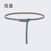 2022 Nuevo Estilo Cinturón de Cuero Genuino para Mujer Decorativo Moda Estilo Coreano Nudo Delgado Cinturón para Mujer Combinación para Todo Vestido Cadena de Cintura de Piel de Vaca