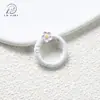 Fecho de Mola Redondo em Formato de Flor Acessórios para Joias DIY Argola de Mola para Chaveiro Argola de Conexão de Liga Pingente para Chave de Carro