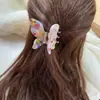 Xinzhimeng Accesorios para el Cabello Estilo Coreano Moda Placa de Acetato Clip de Mariposa Multicolor Niña Lindo Elegante Pinza de Cocodrilo Pinza de Cola
