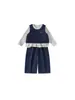 Conjunto Infantil You Bao Dobladillo de Encaje Camiseta Interior Pantalones Casuales Elegantes Ropa de Tres Piezas para Niñas