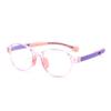 Novos óculos de moda infantis com filtro de luz azul óculos infantis com filtro de luz azul TR90 lentes planas caixa personalizada 91050