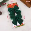 Adornos de lazo rojo de terciopelo navideño transfronterizos, decoraciones y accesorios para fiestas navideñas, incluyendo pajaritas de terciopelo