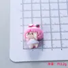Menina Magra Fofa Desenho Animado Acessórios de Cola de Creme Fivela de Sapato Criativa Material Acessórios de Resina Joias DIY Grampo de Cabelo