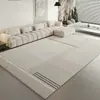 Tapete sala de estar sofá mesa de centro tapete estilo moderno minimalista tapete de sala de estar quarto tapete de chão área grande cobertura total