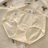 Roupa Íntima de Algodão Puro Sem Costura Quatro Estações para Meninas 7A Antibacteriana Cavalo Longo de 16cm Invisível Sem Costura Esportiva Triângulo