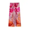 Ropa de Mujer al por Mayor para Comercio Exterior: Falda cruzada con estampado floral estilo tropical, Falda pareo de malla