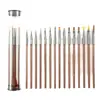 Set de Pinceles para Manicura Degradado con Pincel de Hilo de Cristal, Pincel de Barrido Pintado, Herramienta de Bolígrafo Especial para Fototerapia de Salón de Uñas