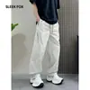 Pantalones Cargo de Pierna Ancha Versátiles de Calle Moda Masculina Casual Simple para Verano Otoño Deportes al Aire Libre Pantalones Largos de Pierna Recta