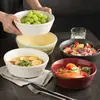 Estilo Japonés Vintage Nube y Niebla Tazón para Fideos Tazón para Sopa Casero Tazón Cubo Cerámica de Alto Nivel Tazón para Postre Frutas Tazón para Yogur