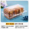 3120041030 Caja Grande de Plástico Desechable para Galletas, Pan, Rectangular Rebanada, Pasteles Baba