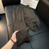 Calça retro americana com estampa de estrelas para homens, coleção de outono, alta qualidade, fluida, perna reta, corte solto e emagrecedor, calça casual