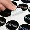 Pegatinas Redondas Personalizadas con Logo de Coche, Pegatinas de Plástico, Papel de Etiqueta Transparente Autoadhesivo de PVC con Dibujos Animados, Cristal