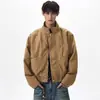 Chamarra bomber retro estilo americano con cuello alto para hombre, colección primavera/otoño 2026, prenda exterior de trabajo moderna con cierre corto