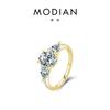 Novo anel de diamante de simulação oval clássico de prata esterlina 925 europeu e americano, moda, nicho, luz, proposta de luxo, joias