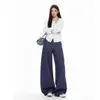 Pantalones Casuales de Pierna Ancha #ModaSimple Atractivos Holgados Adelgazantes Ocultan Imperfecciones Personalidad Versátiles Cargo Trendy para Mujer