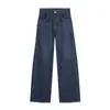 Jeans reto de cintura média com cinto estilo retrô americano, nova moda de outono, top casual versátil, solto, modelador para mulheres