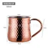 Caneca Moscow Mule Mocowmule Caneca Banhada a Cobre Aço Inoxidável 304 Padrão Abacaxi Caneca de Coquetel Caneca