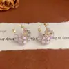 Hs.Dpr Pendientes de Corazón de Zirconia Exquisitos de Lujo Accesible de Alta Gama de Moda Diseño de Nicho Pendientes Súper Brillantes Elegantes