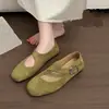 Zapatos de Mujer Mary Jane Retro con Hebilla Única 2026 Otoño Mate Suela Suave Fondo Plano Versátiles para el Trabajo Birkenstock Planos de Corte Bajo
