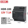 Fuente de alimentación conmutada Mingwei H-15-24V montada en riel, 30W, tamaño compacto, 5V CC, -60-12