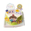 Caja para Pastel Mousse Elevada de 3 y 4 Pulgadas, Base Cuadrada y Redonda, Caja Transparente Desechable de Ampolla para Tiramisú