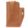 Bolso de Cuero Crazy Horse para Hombre Bolso de Cintura para Teléfono Móvil de Hombre Nuevo Cinturón Portátil Bolso de Cuero para Teléfono Móvil Bolso de Cintura Táctico Deportivo para Hombre