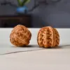 Pelota de Balonmano Auténtica de Madera de Tuyo del Taihang, Adorno Imitación Durian, Bola de Durian, Bola de Masaje para la Salud, Pelota de Fitness para Personas de Mediana Edad y Mayores