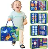 Exportación Transfronteriza Más Vendido Tablero de Aprendizaje de Fieltro 8 Páginas Montessori Tablero de Educación Temprana Tablero Ocupado Libro Silencioso para Niños Manchas Venta al por Mayor