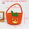 Novedad Empaque de Regalo de Halloween Snacks Infantiles Juguetes Gato de Dibujos Animados Lindo Calabaza Dulces Canasta de Mano