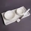 Porcelana Blanca Tazón Pequeño Tazón para Aceite Esencial Tazón para Mascarilla Compresa Húmeda Spa Cuidado de la Piel Salón de Belleza Producto Mezcla Platsito