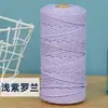 Cuerda de Algodón de Color de 3 mm para Manualidades Trenzado Hecho a Mano Hilo de Algodón Grueso Fino Suave Cuerda para Tapicería 10m/50m/100m No