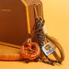 Pingente de Bolsa Estilo Miu, Pingente de Pão Alcalino, Pingente de Bolsa de Rosquinha, Pingente de Bolsa Pequena, Chaveiro, Decoração para Mochila de Casal