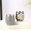 Venta Directa de Fábrica Taza de Cáscara de Huevo de Acero Inoxidable Taza de Café al Vacío Taza de Agua de 8 oz Copa de Vino para Champagne Aislada Personalización