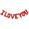16 pulgadas Imitación Letras Estilo Americano Feliz Te Amo 1314 Set Decoración Propuesta de Boda Globos de Papel de Aluminio para Uso en Bodas