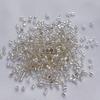 Serie de cuentas de arroz rellenas de plata, conjunto completo de cuentas de tubo, cuentas angulares, cuentas sueltas, joyería DIY hecha a mano, materiales para accesorios de ropa cosidos a mano