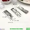 Clip de BB de Acero Inoxidable Estilo Guangzhou de 3-7cm, Pinza de Presión Ovalada Cuadrada Forma de Gota de Agua Que No Se Oxida al Exponerse al Agua, Pinza para el Cabello DIY
